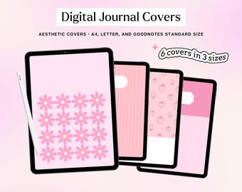 Pink Digital Journal Covers | Goodnotes, Notability (PDF)