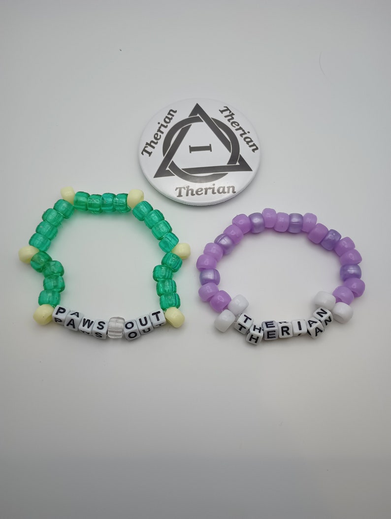 therian-kandi-friendship-bracelets-and-pinback-button-set-of-3-etsy