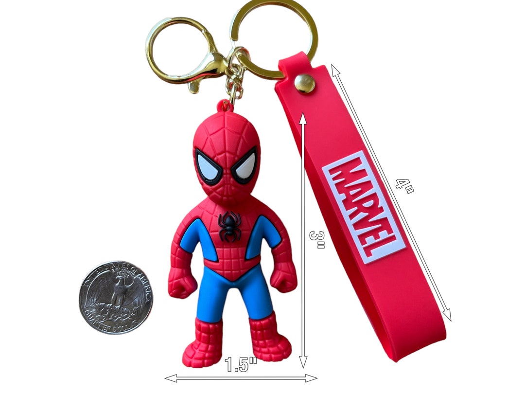 Marvel Keychain Spiderman Thor Hulk Captain America Keychains Etsy