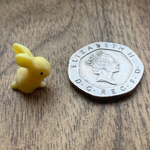 Miniature Yellow Dolls House Snub-Nosed Bunny Rabbit Ornament for 1/16th Lundby Scale by Kitsch n Shrink image 5