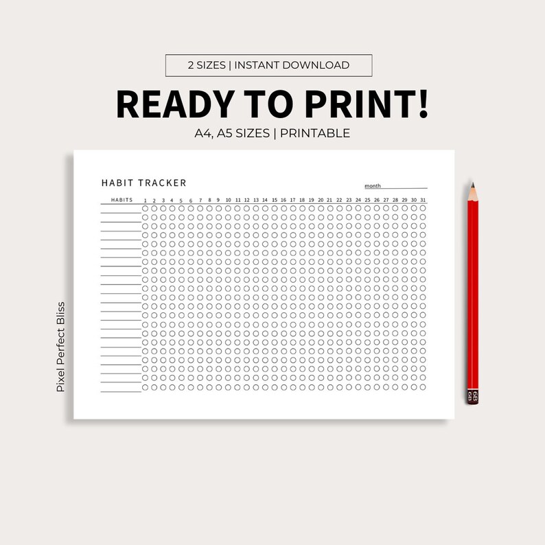 30 Days Habit Tracker Printable - Il 794xN.5889544154 4412 