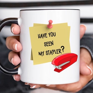 Office space coffee mug gift for boss coffee cup humor funny office gift for coworkers office space movie quote coffee bar decor for work