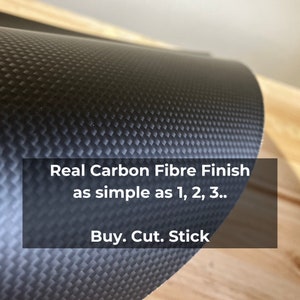 Plain Matte HexaSkin ™ Flexible Real Carbon Fiber Wrap