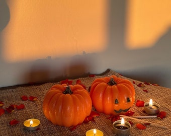 Pumpkin Candle Carving Kit: set of 2 | diy halloween date night box | spooky gifts for her, gifts for him, boo basket filler