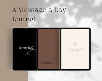 Digital Couples Journal: Long Distance Relationship Keepsake (Digital Download)
