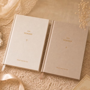 Kirchennotizbuch für Paare | Predigten und die eigene Beziehung festhalten und reflektieren | Kirchennotizen, christliches Hochzeitsgeschenk | Für alle Konfessionen