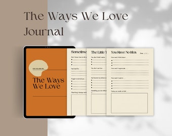 Digital Relationship Journal & Couples Journal: Couples gift, anniversary gifts for boyfriend, girlfriend, long distance relationship gift