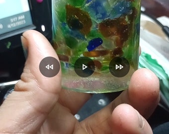 Beach glass shot glasses