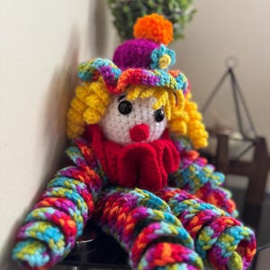 Crocheted Spiral Clown