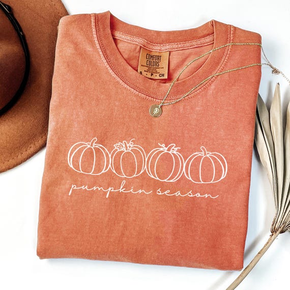 Comfort Colors® Pumpkin Shirt, Pumpkin Season Tee, Fall Graphic Tees, Autumn Graphic Tee, Thanksgiving Shirt, Cute Fall Shirt, Fall Shirt