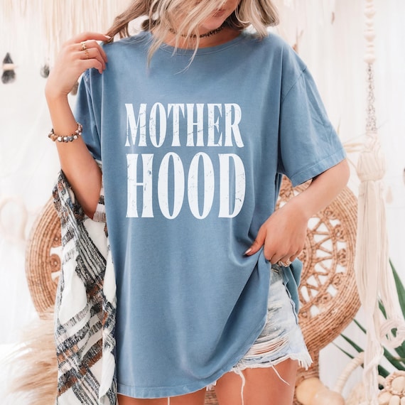 Mother Hood Shirt, Comfort Colors, Trendy Mama Tshirt, Mom Life Tee, Oversized Graphic Mom T-shirt, Motherhood T Shirt, Cool Mom Club