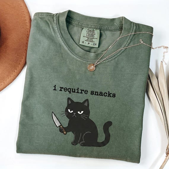 Shirt with speech bubbles, wild cat tee, funny quirky gift, Sarcastic Cat Shirt