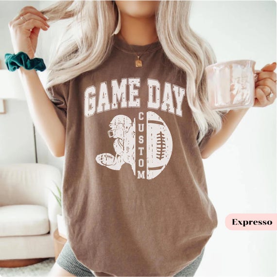 Personalized Game Day Shirt, Custom Football Shirt, Season Mom Tee