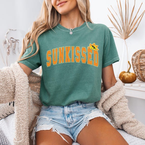 Comfort Colors Sunkissed Shirt, Summer Tshirt, Sun Kissed Tee, Beach Shirt