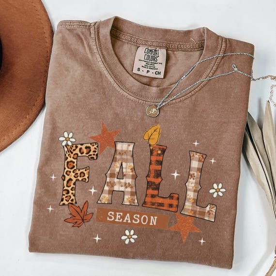 Comfort Colors® Fall Season T-Shirt, Autumn Fall Shirt, Thanksgiving Shirt, Fall Shirt, Fall Cozy Shirt, Fall Pumpkin Shirt
