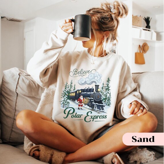 Polar Express Sweatshirt, Christmas Gift, Christmas Crewneck Sweater, Merry Christmas Tee, Christmas Gift Ideas, Trendy Shirt, women's Shirt