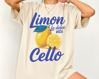 Limoncello Shirt, Italian Summer Tee, Amalfi Coast Lemon Graphic Shirt, La Dolce Vita T-Shirt, Italy Vacation Gift for Women