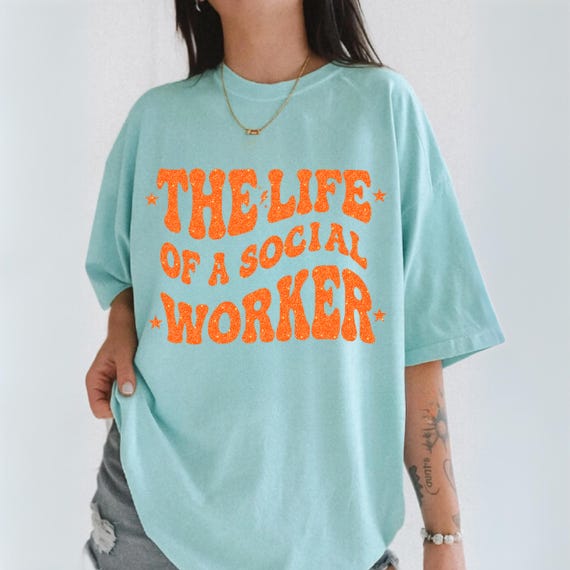 The Life Of A Social Worker Comfort Colors Shirt, Funny Graphic Tee SW, Showgirl Era Fan Sweatshirt, In My Social Worker Era, SW Tshirt