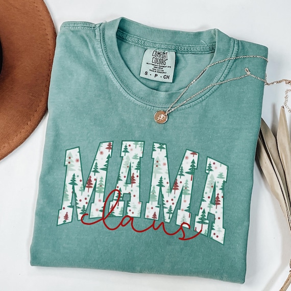Mama Claus Shirt, Christmas Mama Shirt, Christmas Mom Shirt, Mom Christmas Gift, Holiday Mom Shirt, Family Christmas Mom