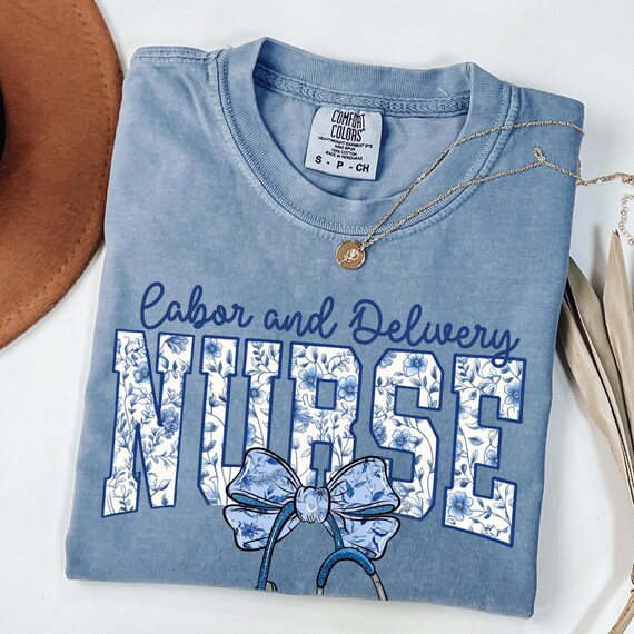 Nurse Labor and Delivery Coquette Shirt, Toile Nurse Shirt, Nurse Appreciation, Nurse shirt, Coquette shirt, Nursing Life Shirt, Nursing Tee