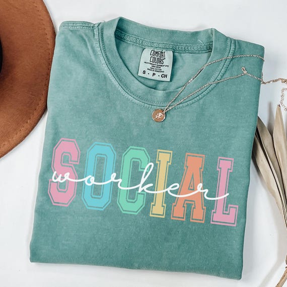 Comfort Colors® Social Worker Shirt, Gift For Social Worker, School Social Work Shirt, Therapist Counselor Tee, MSW LSW Coworker Gift