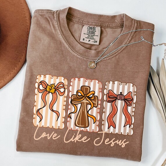 Comfort Colors® Love Like Jesus Shirt, Christian Fall Shirt, Inspirational Shirt, Christian Shirt,Religious Mom Shirt,Christian Apparel Gift