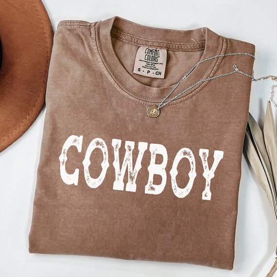 Comfort Colors® Cowboy Shirt, Western Graphic Tee Women, Rodeo Shirt, Yeehaw Tee, Cowgirl Graphic Shirt, Country Concert Tee, Farm Girl Tee