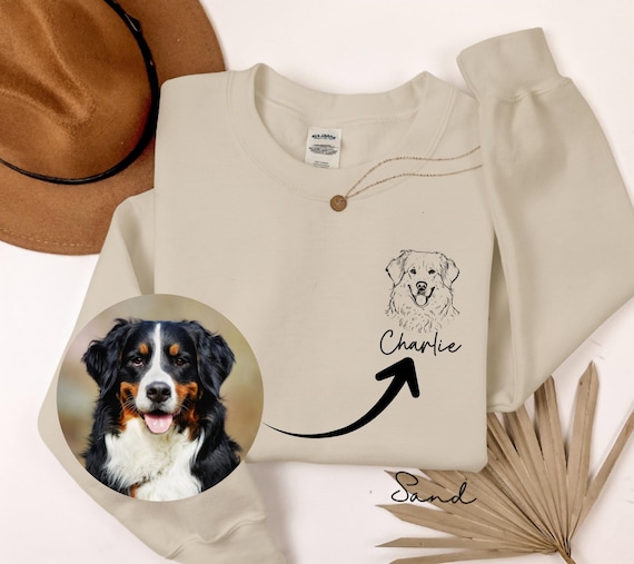 Custom Pet Photo Sweatshirt, Dog Dad Sweatshirt, Dog Mom Gifts, Personalized Pet Photo Gifts, Custom Pet Gifts, Pet Photo Print Sweatshirt