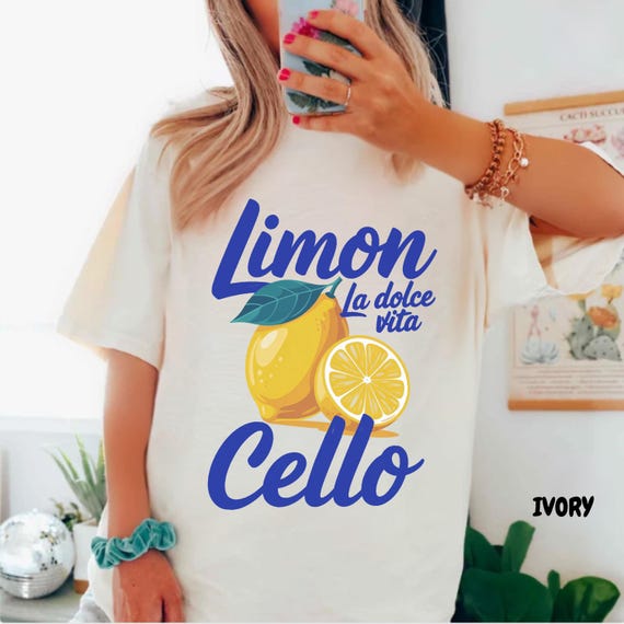 Limoncello Shirt, Lemon Shirt, Amalfi Coast, Italy TShirt, Vacation T-Shirt, Preppy Shirt, Lemons Tee, Cocktail T Shirt, Retro Graphic Tee