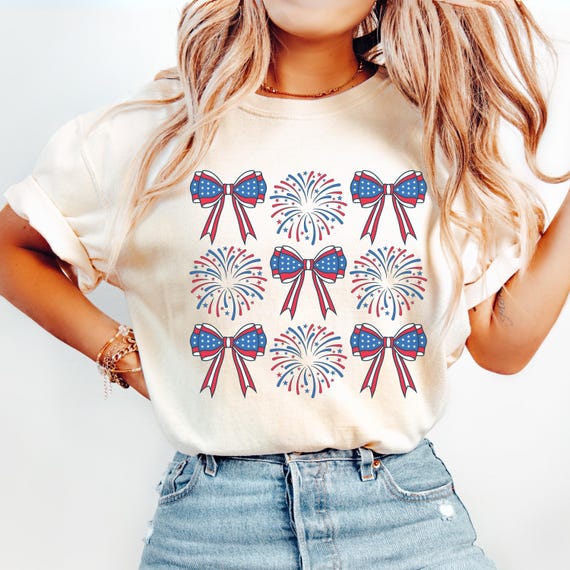 4th Of July Shirt, Coquette 4th Of July Shirt, Coquette Bow 4th Of July, Coquette American Flag, Patriotic Shirt, Patriotic Coquette Shirt