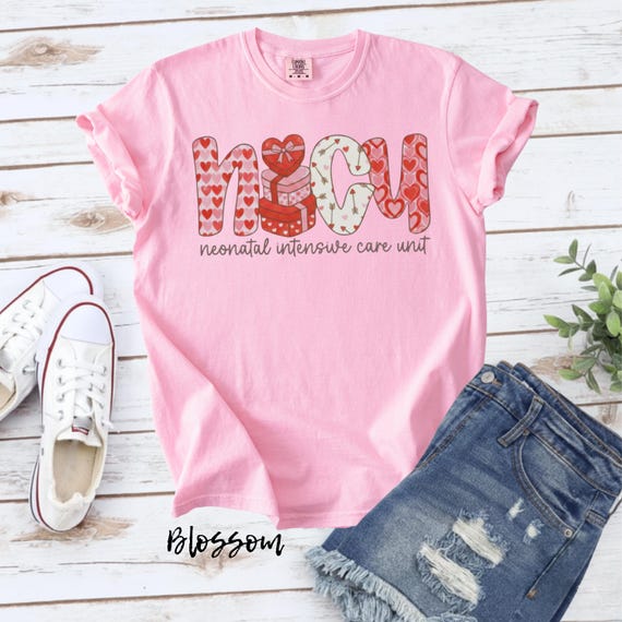 NICU Nurse Valentine's Day Shirt: Neonatal Intensive Care Valentine's Day Shirt