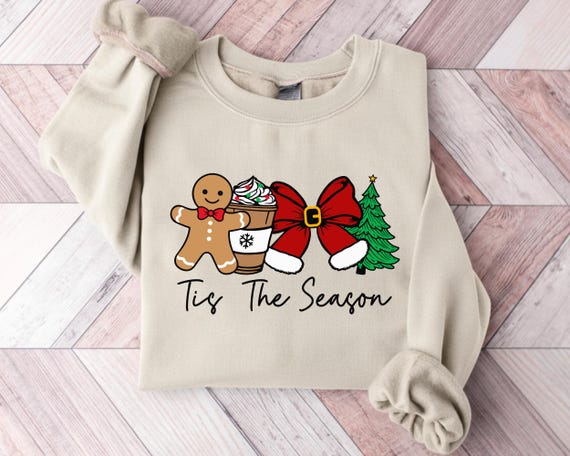 Tis The Season Sweater, Christmas Tis The Season Sweatshirt, Merry Christmas Shirt, Christmas Sweatshirt, Cute Winter Hoodie.