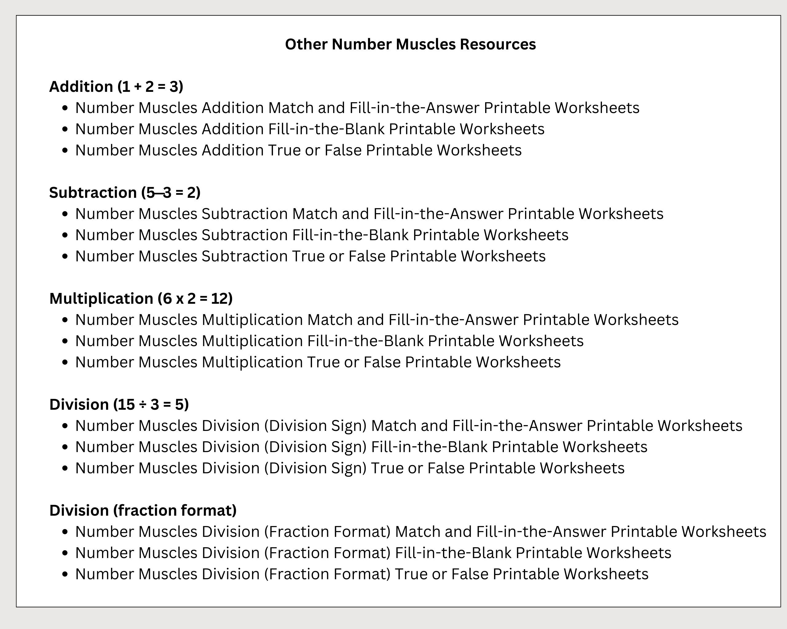 20 Division Instant Download Printable Worksheets, Third Grade Math ...