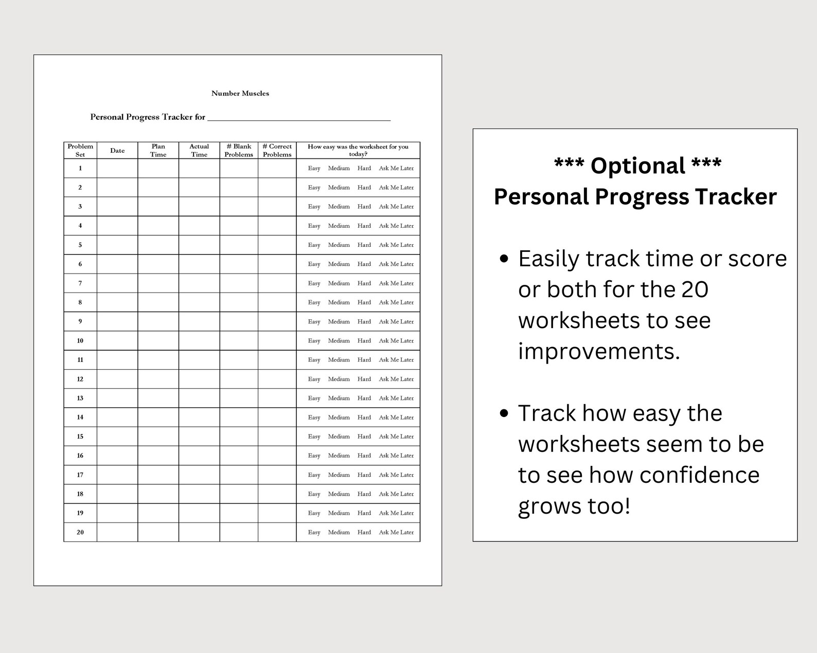 20 Division Instant Download Printable Worksheets, Third Grade ...