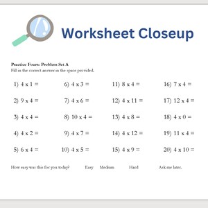 Printable Multiplication Practice Program With 189 Worksheets ...