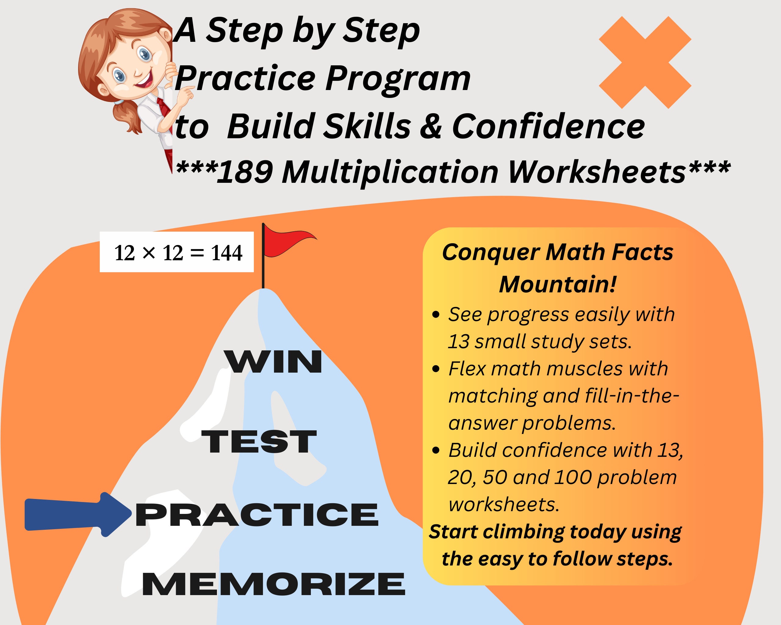 Multiplication Problem Format Printable Multiplication Practice Program With 189 Worksheets ...