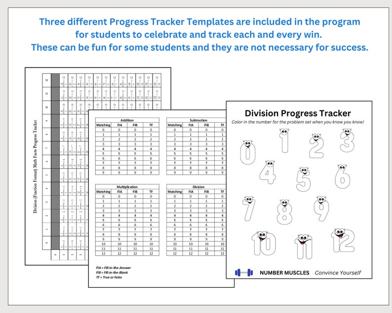Printable Division Practice Program With 176 Worksheets - Fraction ...