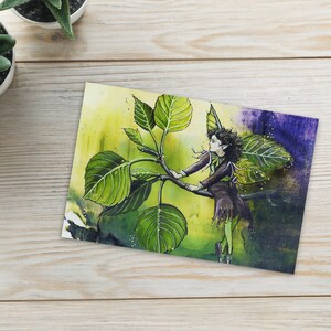 Ilustracja Magicznej Wróżki Drzewa Pocztówka