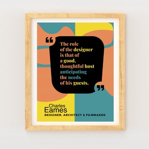 Eames Poster: Graphic Design, Art Classroom Decor, Printable Poster & Handouts