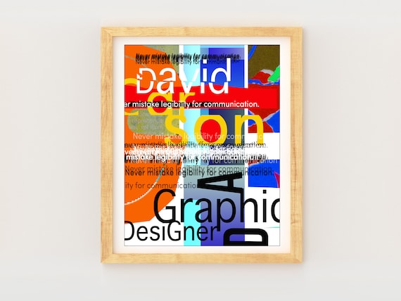 Carson Poster: Graphic Design, Art Classroom Decor, Printable