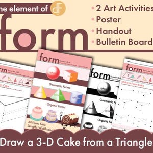 Elements of Art: Elementary Activity & Posters on FORM