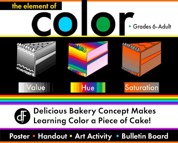 Elements of Art: Color. Poster, Art Activity & Bulletin Board
