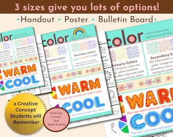 Elements of Art: Elementary Activity & Posters on COLOR