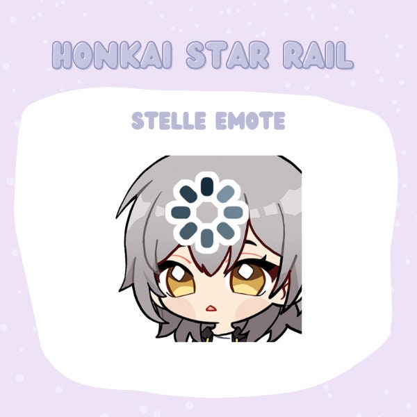 Honkai Star Rail Stelle Loading Emote / Custom Twitch Emotes / Gaming / Streaming / Stream Emotes / Discord Emotes