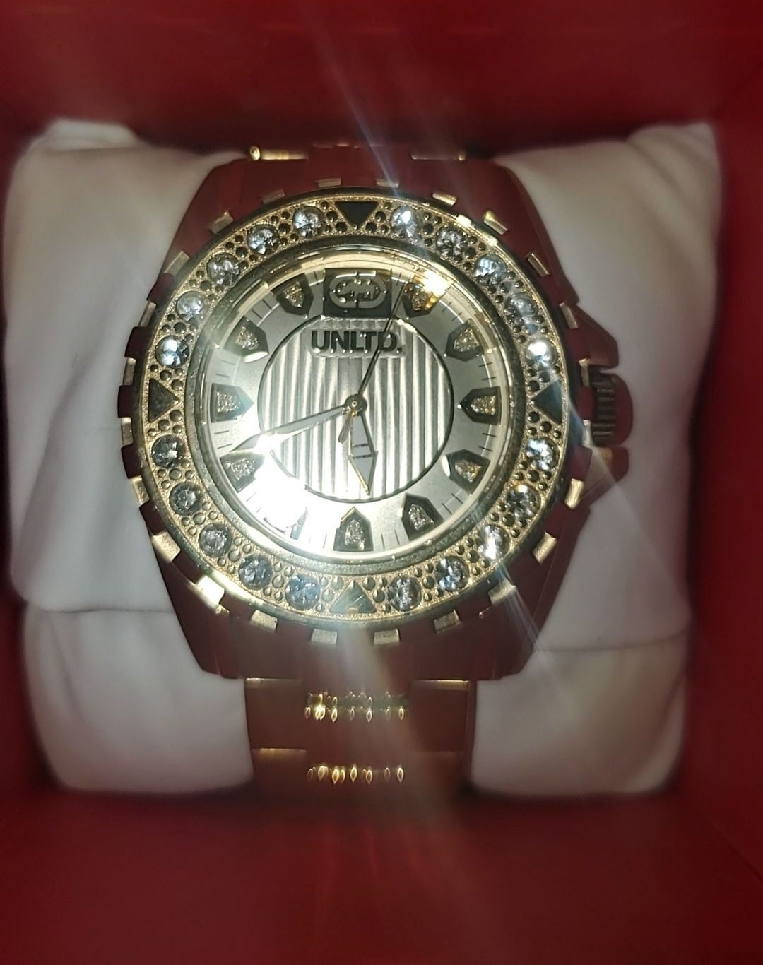 Marc Ecko Unltd Watch Gold With Diamonds Etsy
