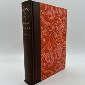 Michel de Montaigne Essais et analyses Nouvelle traduction des années 1940 Couverture rigide vintage Heritage Press Rare Renaissance Philosophie de la vie Auto-assistance