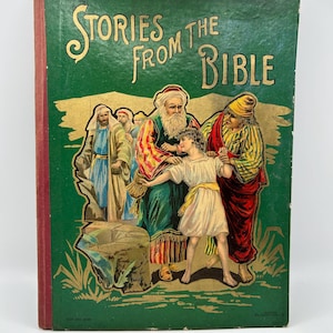 Stories from the Bible Children&#39;s Book Color Illustrated Old Testament Noah Moses King David and Goliath Judaism Christianity Religion Gift
