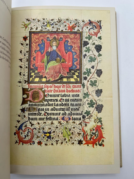 Illuminated Manuscript Art Book, The Hours of Catherine of Cleves Middle Ages Book of Hours Catholic Prayer Christian Renaissance Gothic