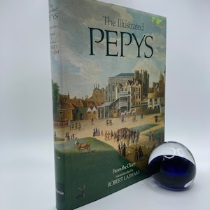 Vintage 17th Century English Diary, The Illustrated Pepys Diary 1970s Diary/Naval Administration Book With Color Illustrations