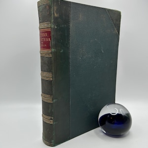 John Ruskin EARLY EDITION Modern Painters Rare Book 1846 Victorian Art Criticism Architecture Half Leather Bound Antique British History